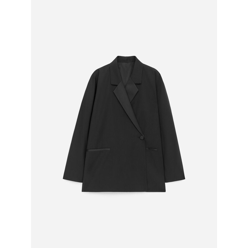 H&M - Smokingový blazer - černá 110363350
