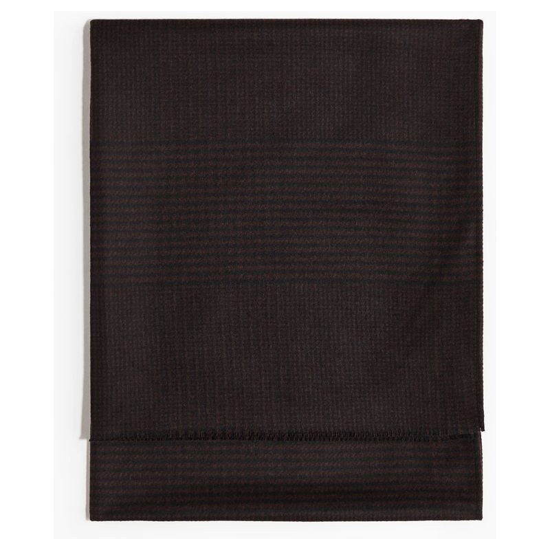 H&M - Šála z vlněné směsi - hnědá 110363690