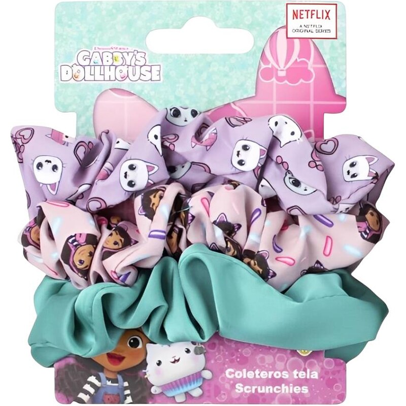 Ostatní GABBYS DOLLHOUSE gumičky do vlasů 3 kusy 2500003454 110370627