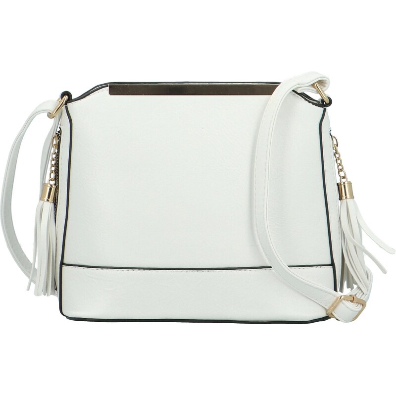 MONICA CO Módní dámská koženková crossbody kabelka Vaios, bílá 110584187