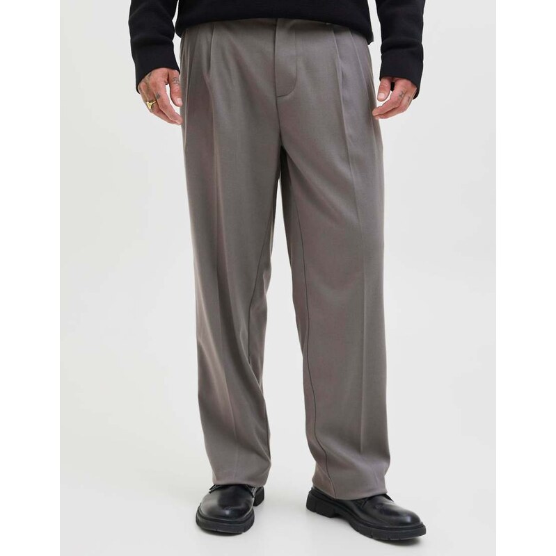 Jack & Jones Classic trousers in castlerock-Grey