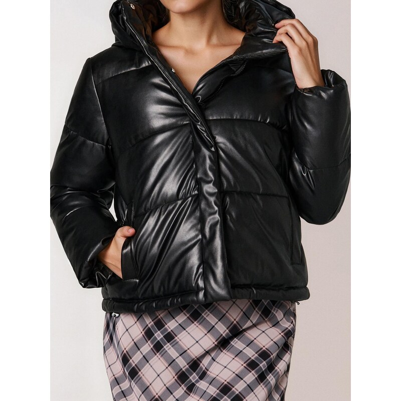 Sinsay - Prošívaná puffer bunda - černá 110374459
