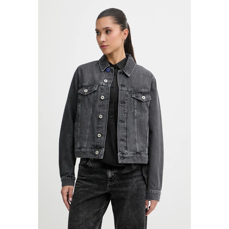 Karl Lagerfeld Jeans Bavlněná džínová bunda Karl Lagerfeld Jeans