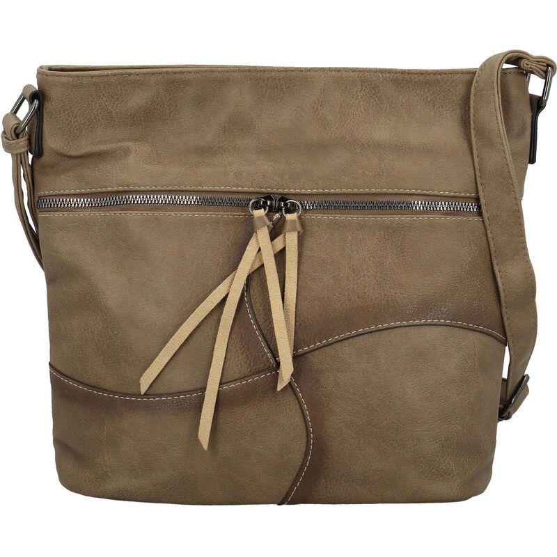 INT COMPANY Stylová dámská koženková crossbody kabelka Herta,