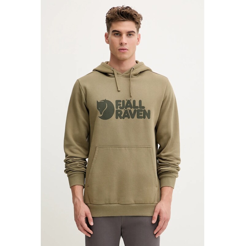 Bavlněná mikina Fjallraven Logo Hoodie F84144 622 84541591