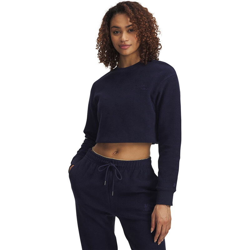 Mikina Under Armour Icon Terry Varsity Crew Blue XS