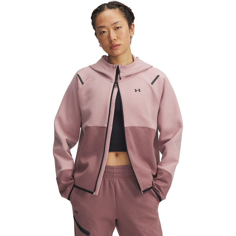 Mikina Under Armour Unstoppable Fleece Fz Pink S