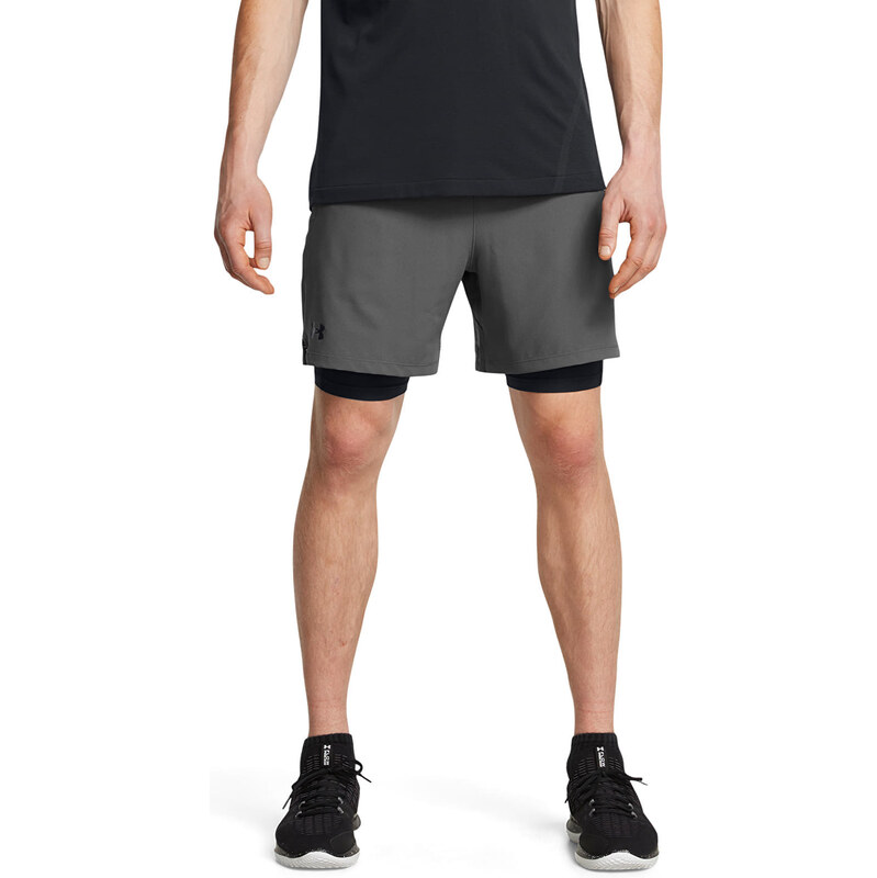 Šortky Under Armour Vanish Woven 2In1 Sts Gray XXL