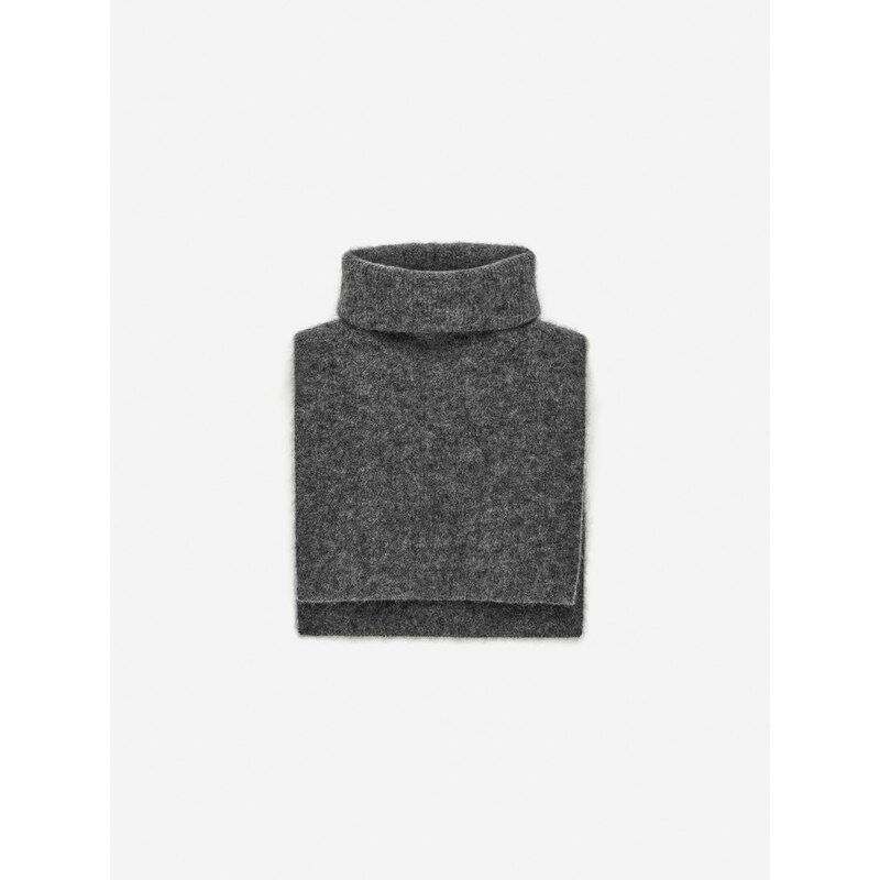 H&M - Wool-Alpaca Collar - šedá 110394382