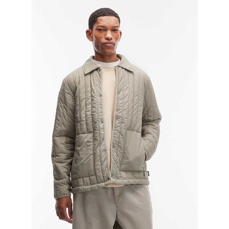 Rains 21880 Banja zip through quilted liner overshirt jacket in