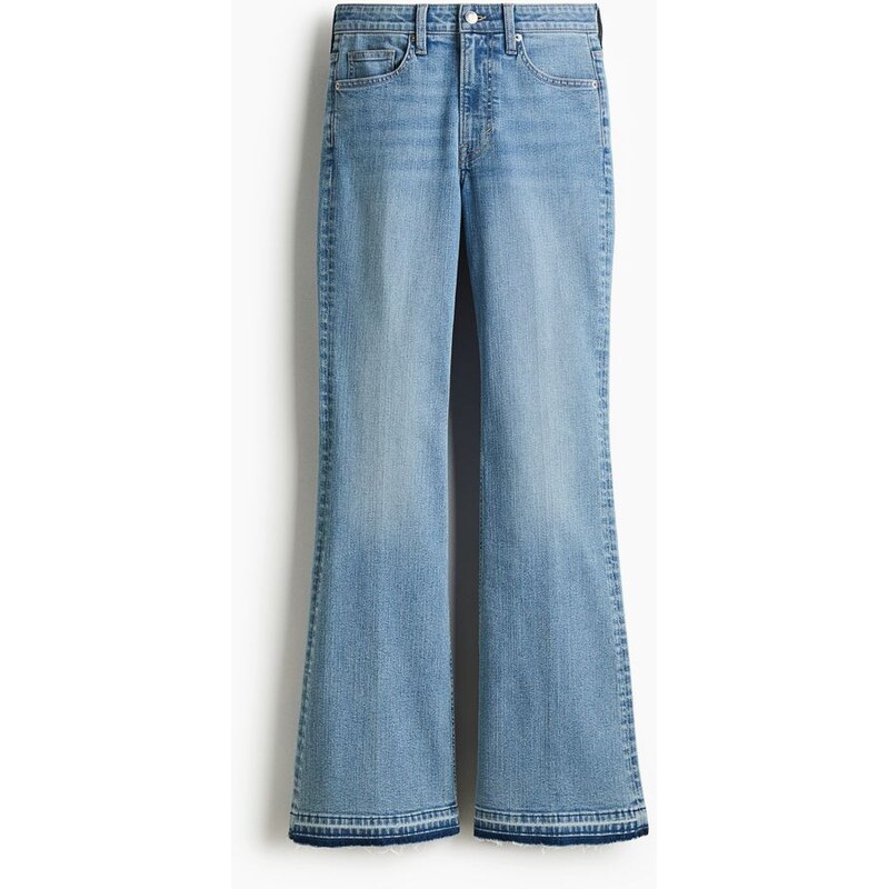 H&M - Flared High Jeans - Denim Blue