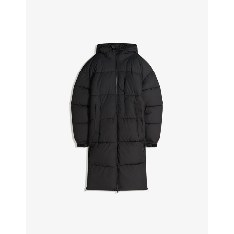 Bershka Zimní kabát černá