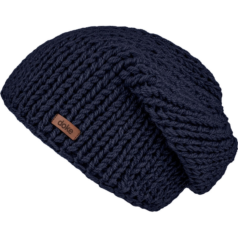 DOKE Pletená čepice dark blue 113282205