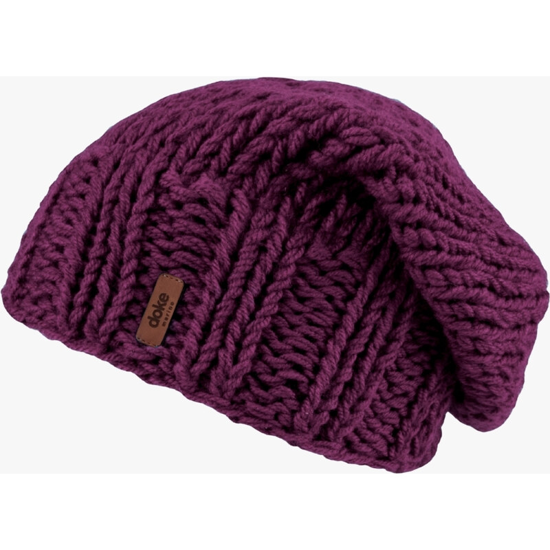 DOKE Merino pletená čepice roy burgund 110596089