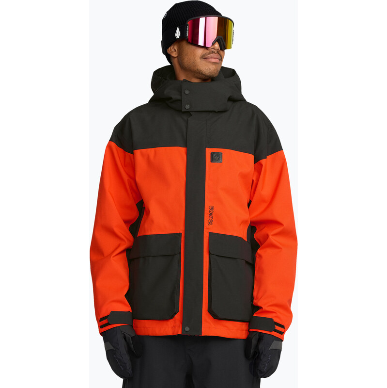 Pánská snowboardová bunda Volcom Kleveland orange shock
