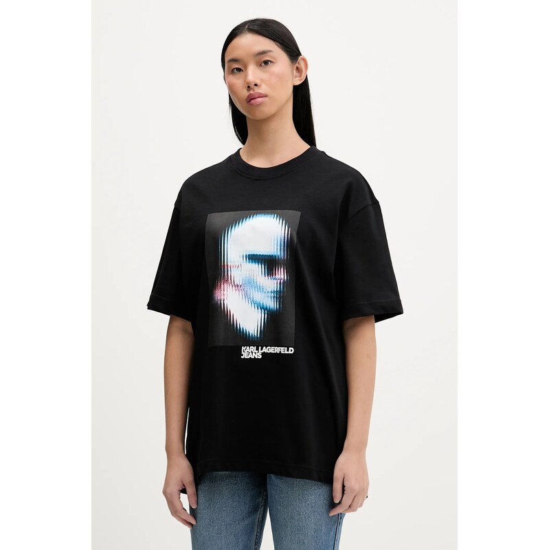 Karl Lagerfeld Jeans Bavlněné tričko Karl Lagerfeld Jeans