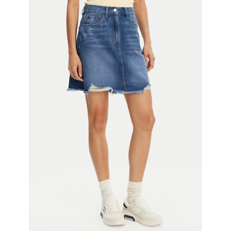 Tommy Jeans dámská modrá džínová sukně 110425490