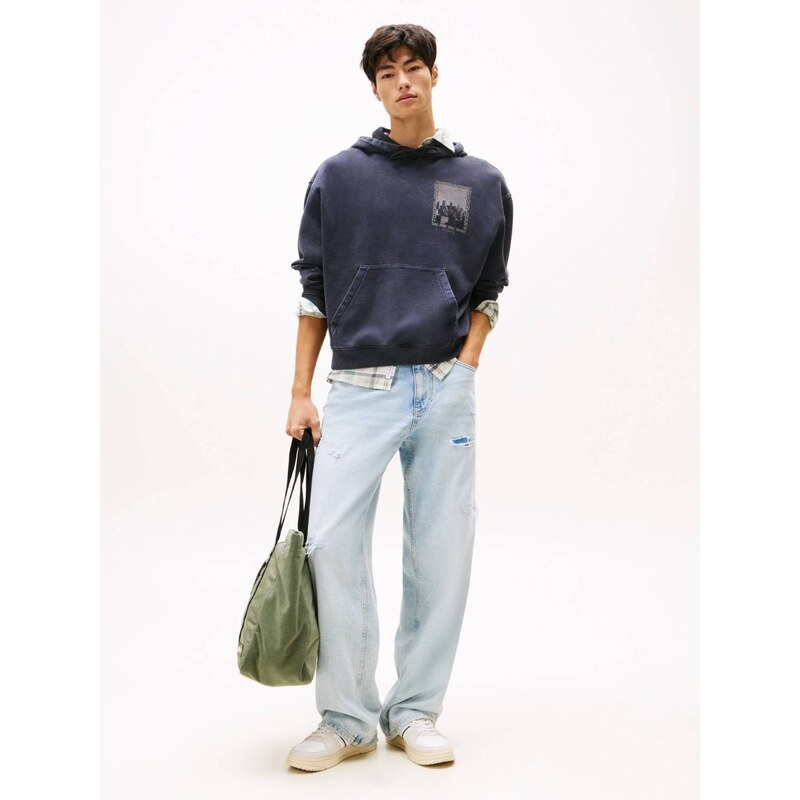 Tommy Jeans pánská černá mikina
