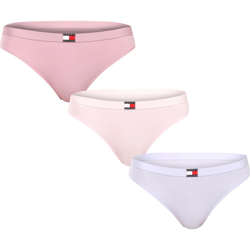 3PACK dámská tanga Tommy Hilfiger vícebarevná (UW0UW06139 05F) 110425806