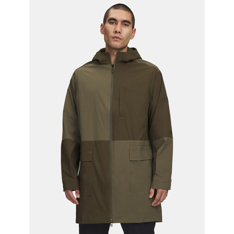 Pánská bunda Under Armour UA Unstoppable Txt Long Jkt-GRN -