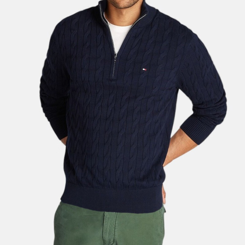 Úpletový svetr Tommy Hilfiger se zipem M56529