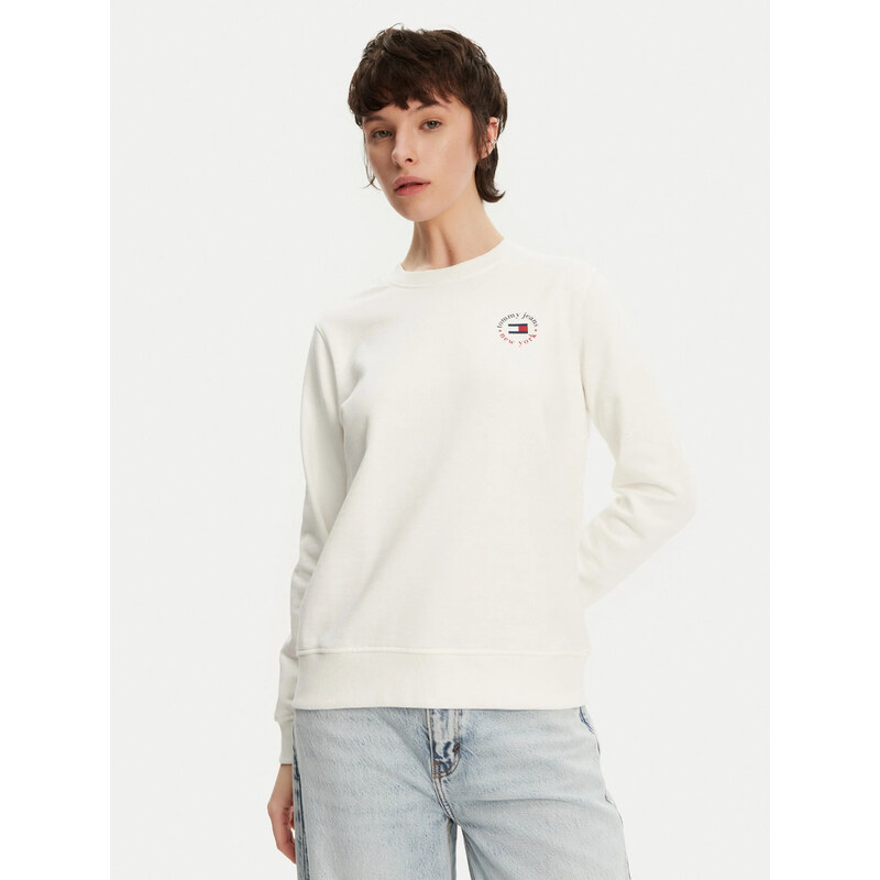 Tommy Jeans dámská bílá mikina 110429746