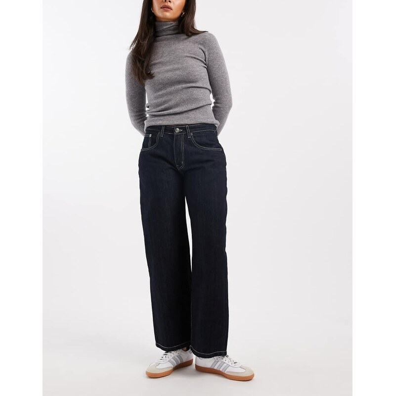 Daisy Street ava low rise boyfriend jean in indigo-Blue 110432660