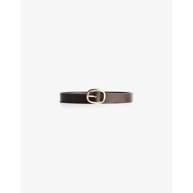 Bershka Thin faux leather belt in brown 110432709