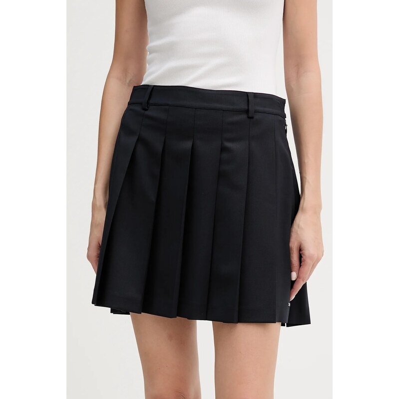 Tommy Hilfiger Sukně s příměsí vlny Tommy Hilfiger