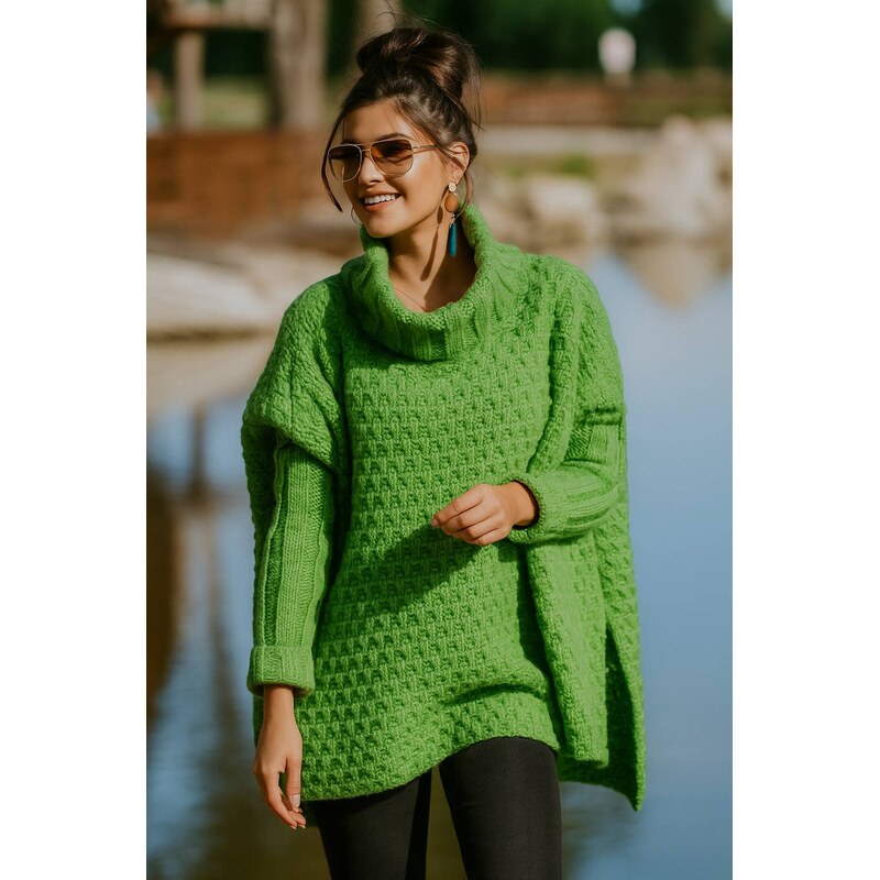 Fashionweek Pletené pončo s rolákem VANESSA 43169817