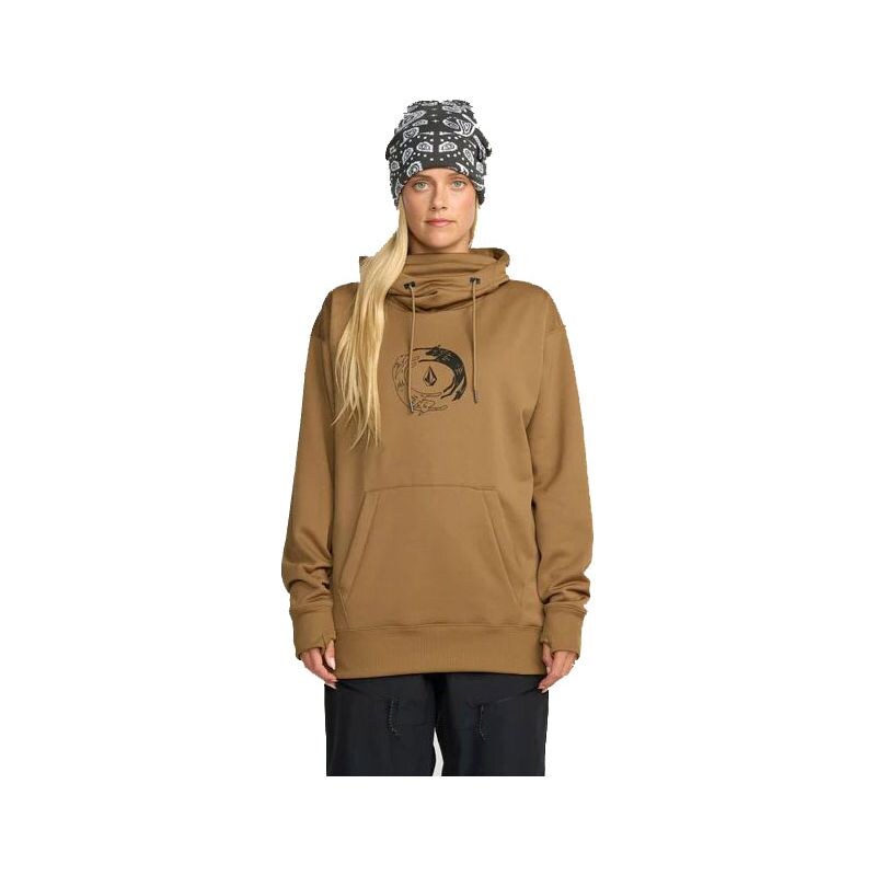 Volcom MIKINA VOLCO Riding Hydro P/O WS - hnědá -