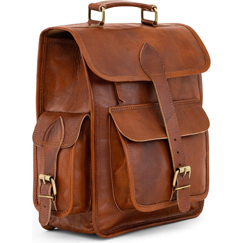 Glara leather Kožený retro batoh - Crafted Legacy 110721045