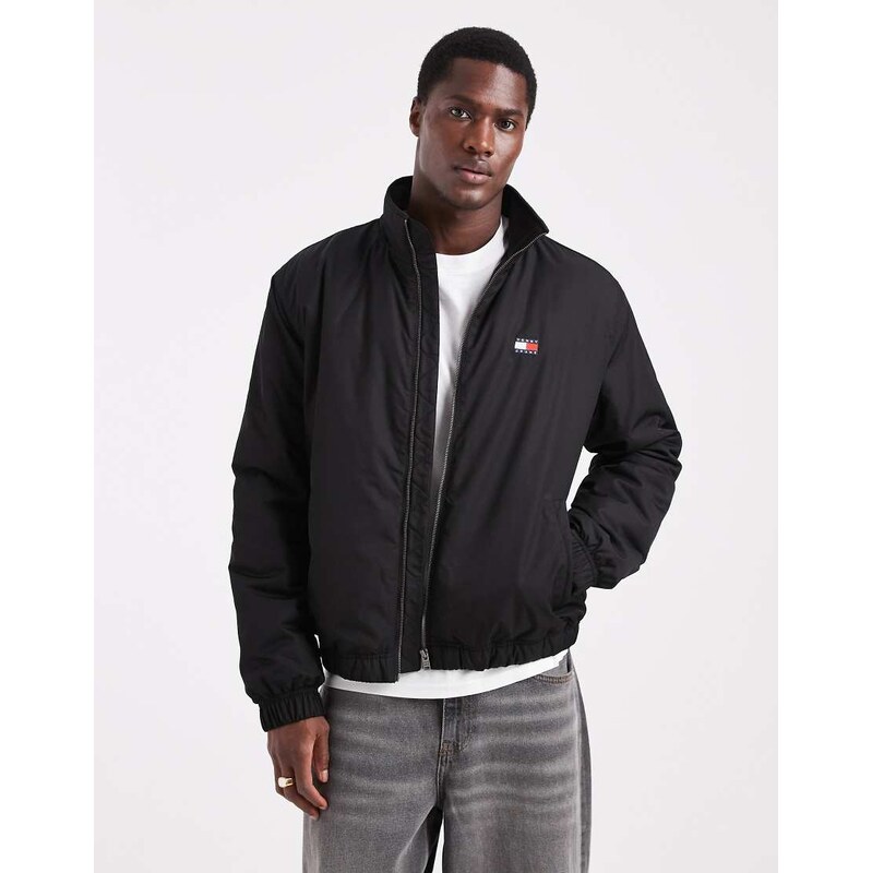 Tommy Jeans essential padded jacket in black