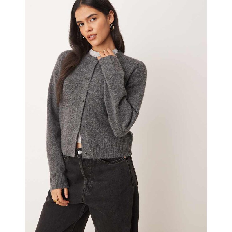 JJXX cardigan in dark grey 115518391