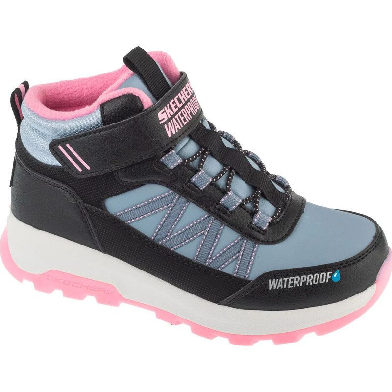 Modro-černé dívčí zimní kotníkové boty Skechers Storm Blazer - Arctic 109593660