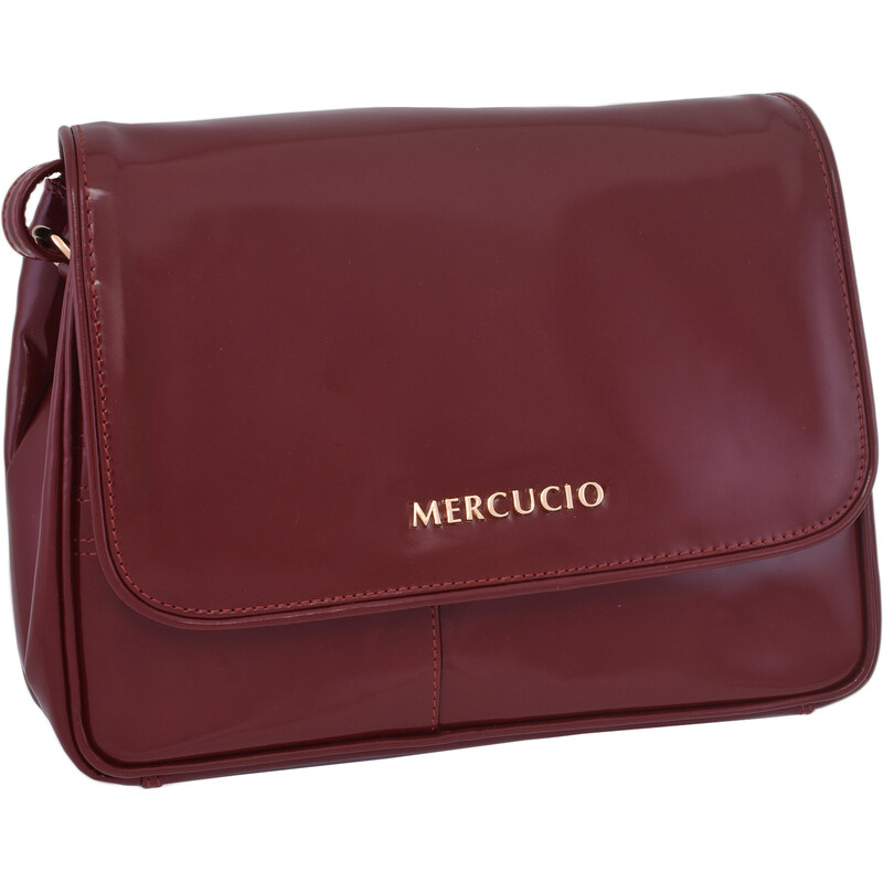 Mercucio Dámská kožená crossbody kabelka červená 280108
