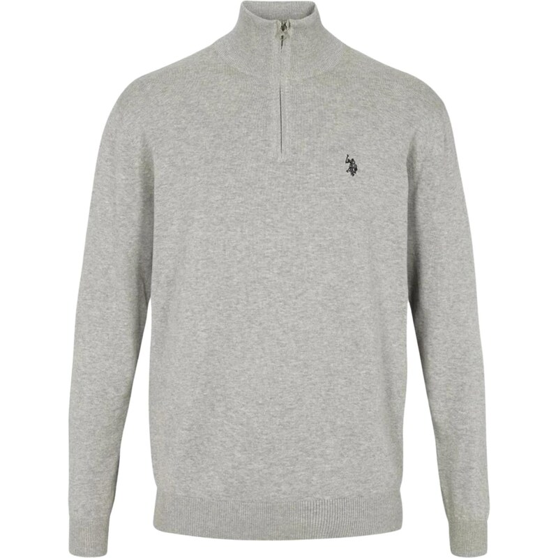 U.S. POLO ASSN. Svetr UMBRISON šedý melír