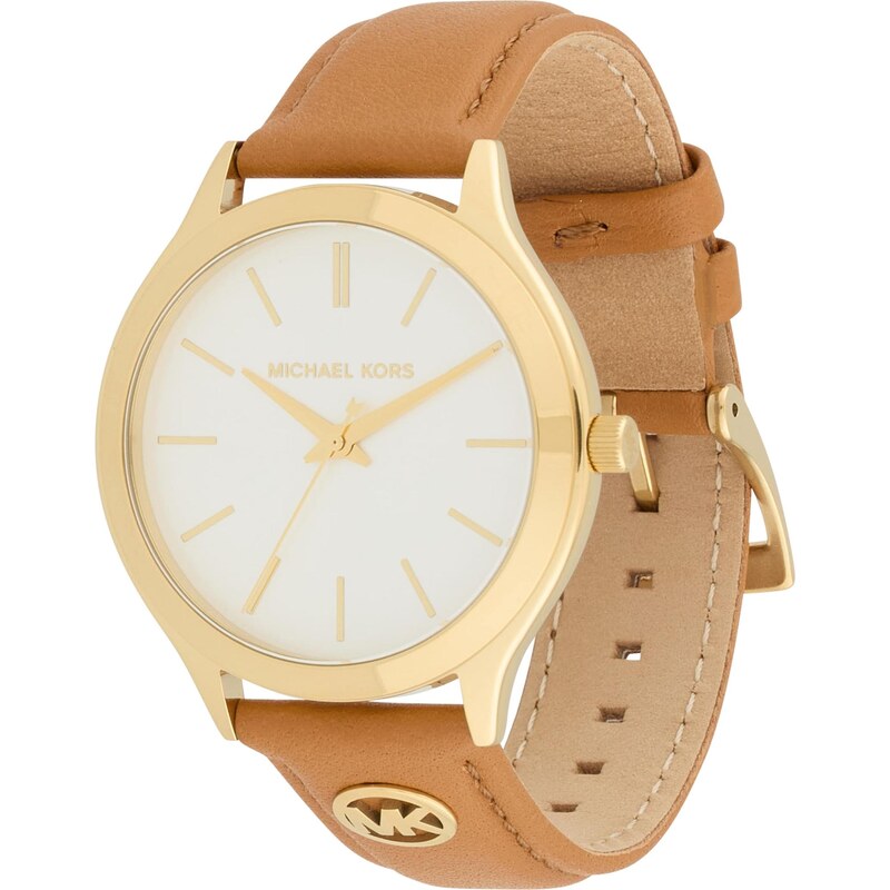 MICHAEL Michael Kors Analogové hodinky SLIM RUNWAY karamelová /