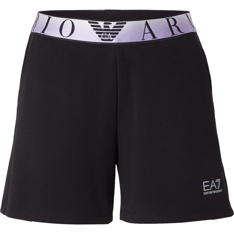 EA7 Emporio Armani Kalhoty černá / bílá 110438244