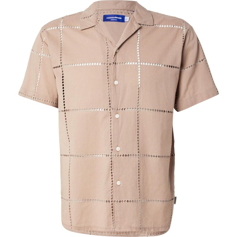 JACK & JONES Košile JORSUMMER LUKE mokka