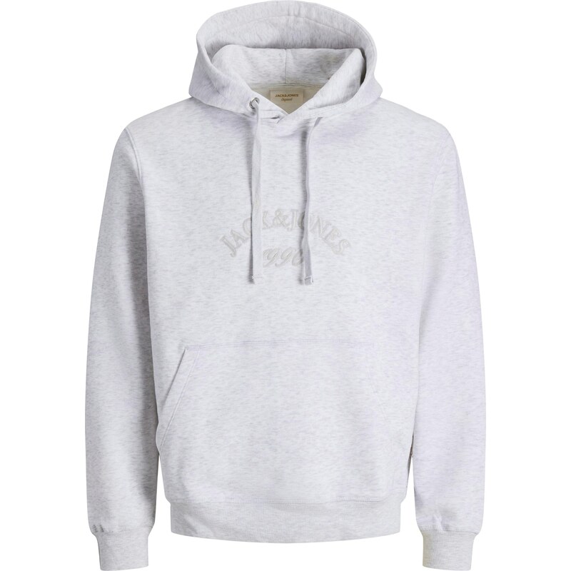 JACK & JONES Mikina JORBLEECKER béžová / bílý melír