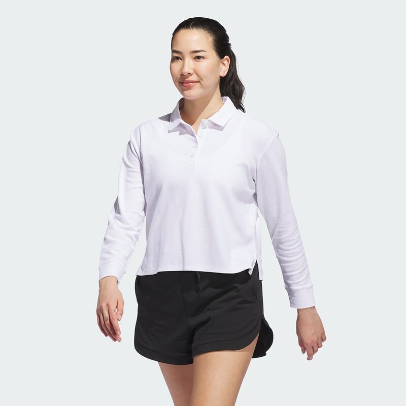 Adidas Beyond The Course Long Sleeve Loose Polo Shirt 110438655