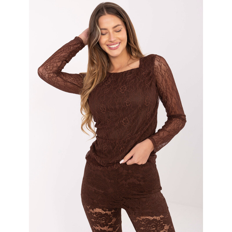 Italy Moda Blouse-MI-BZ-272403.19P-brown