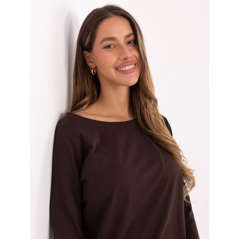 BASIC Feel Good Blouse-RV-BZ-4691.40P-dark brown