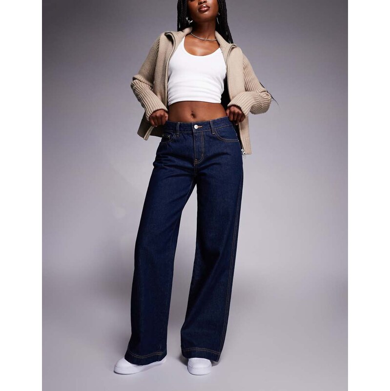Princess Polly Jankins mid rise cinch buckle detail straight leg