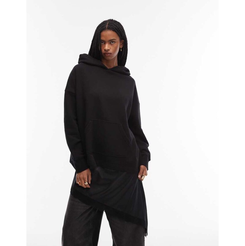 Allsaints Craneo etienne hoodie in black