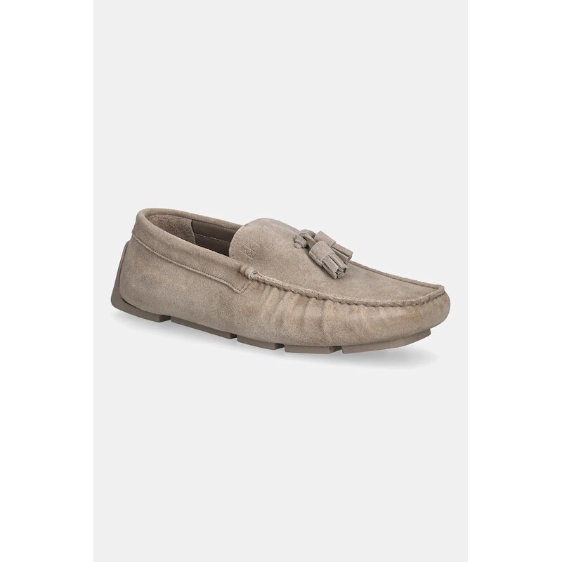Calvin Klein Semišové mokasíny Calvin Klein DRIVER TASSELS SU