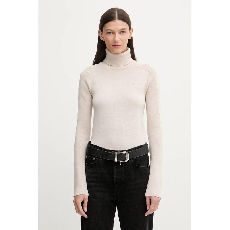 Vlněný svetr G-Star Core turtle slim knit
