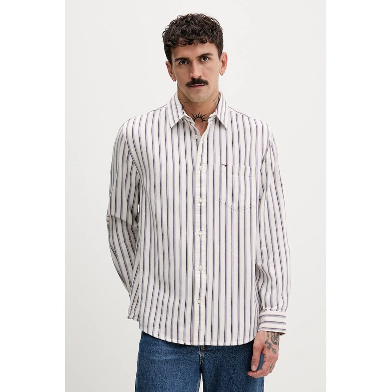 Tommy Jeans Bavlněná košile Tommy Jeans