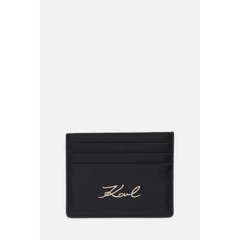 Karl Lagerfeld Kožené pouzdro na karty Karl Lagerfeld K